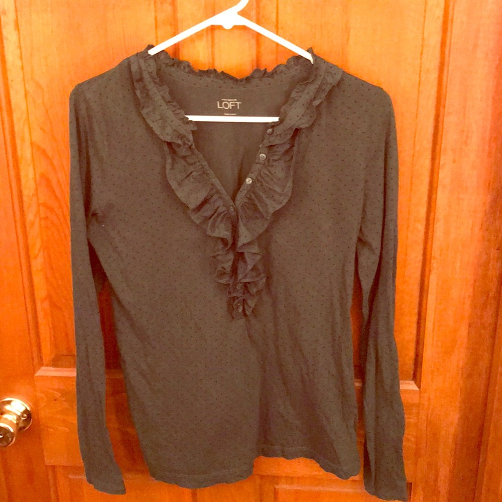 Ruffled collar blouse